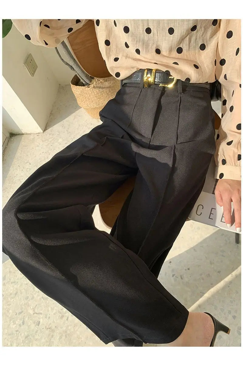 Chic High-Waist Wide-Leg Trousers