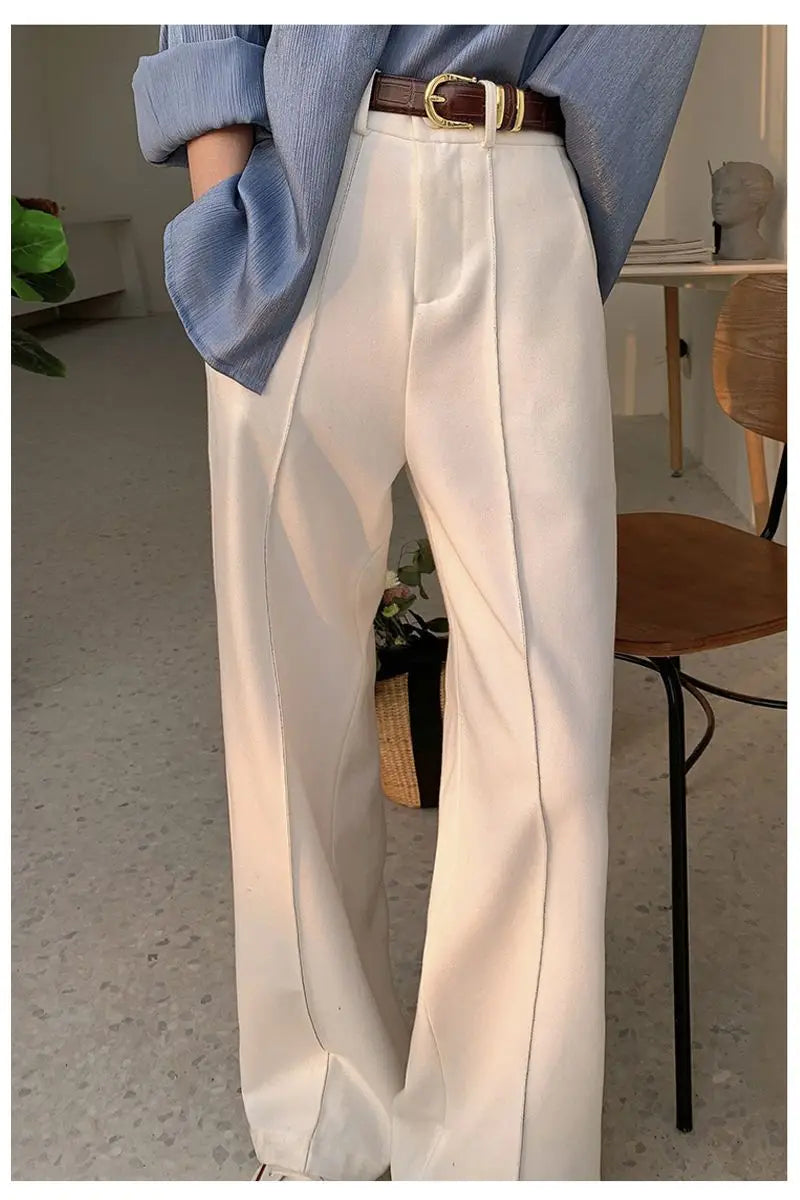 Chic High-Waist Wide-Leg Trousers