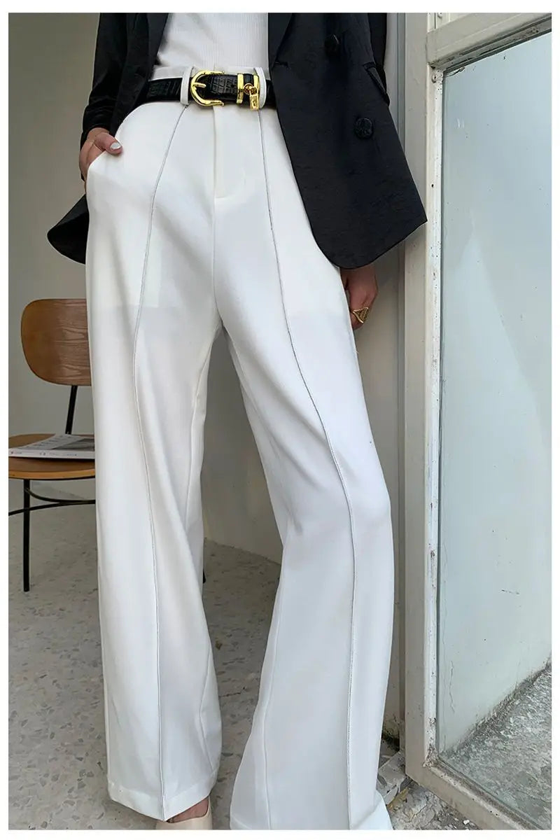 Chic High-Waist Wide-Leg Trousers