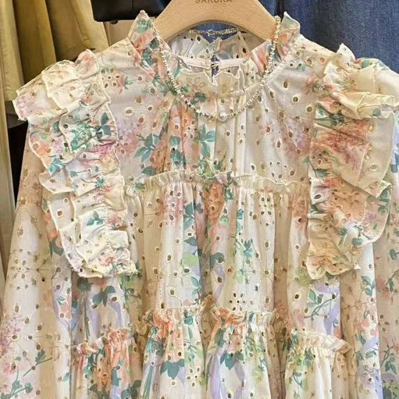 OceanLove Floral Charm Blouse