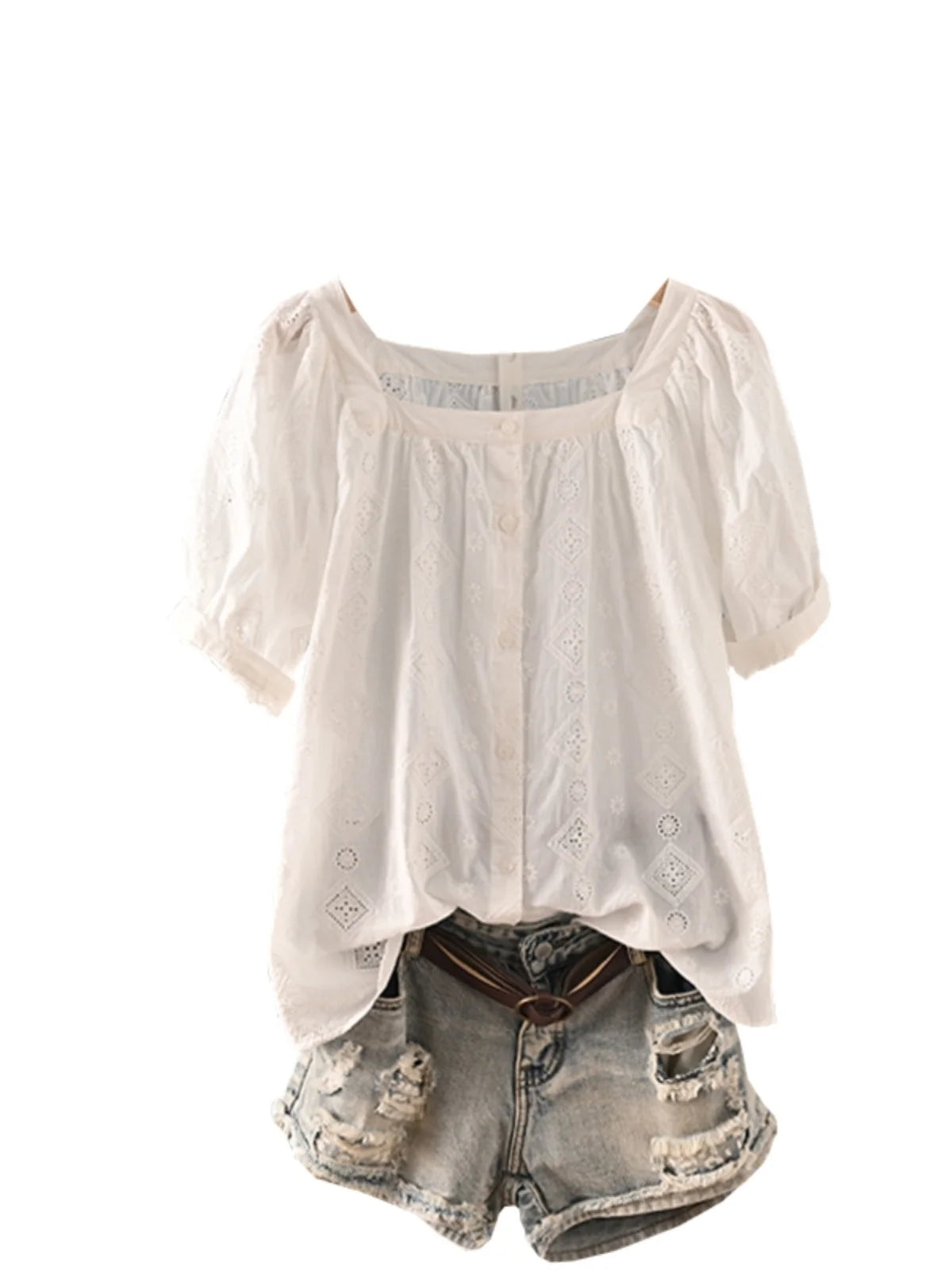 Summer Breeze Embroidered Blouse