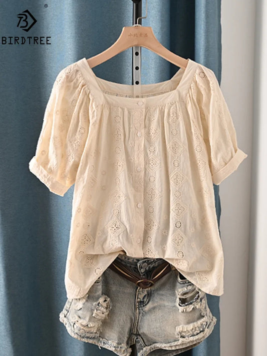 Summer Breeze Embroidered Blouse