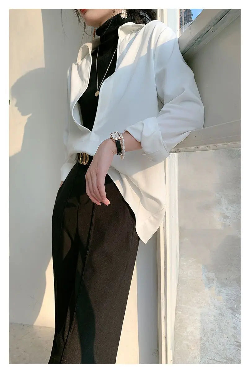 Chic High-Waist Wide-Leg Trousers