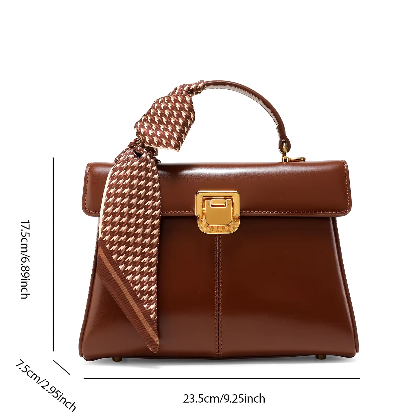 LuxeScarf Leather Bag